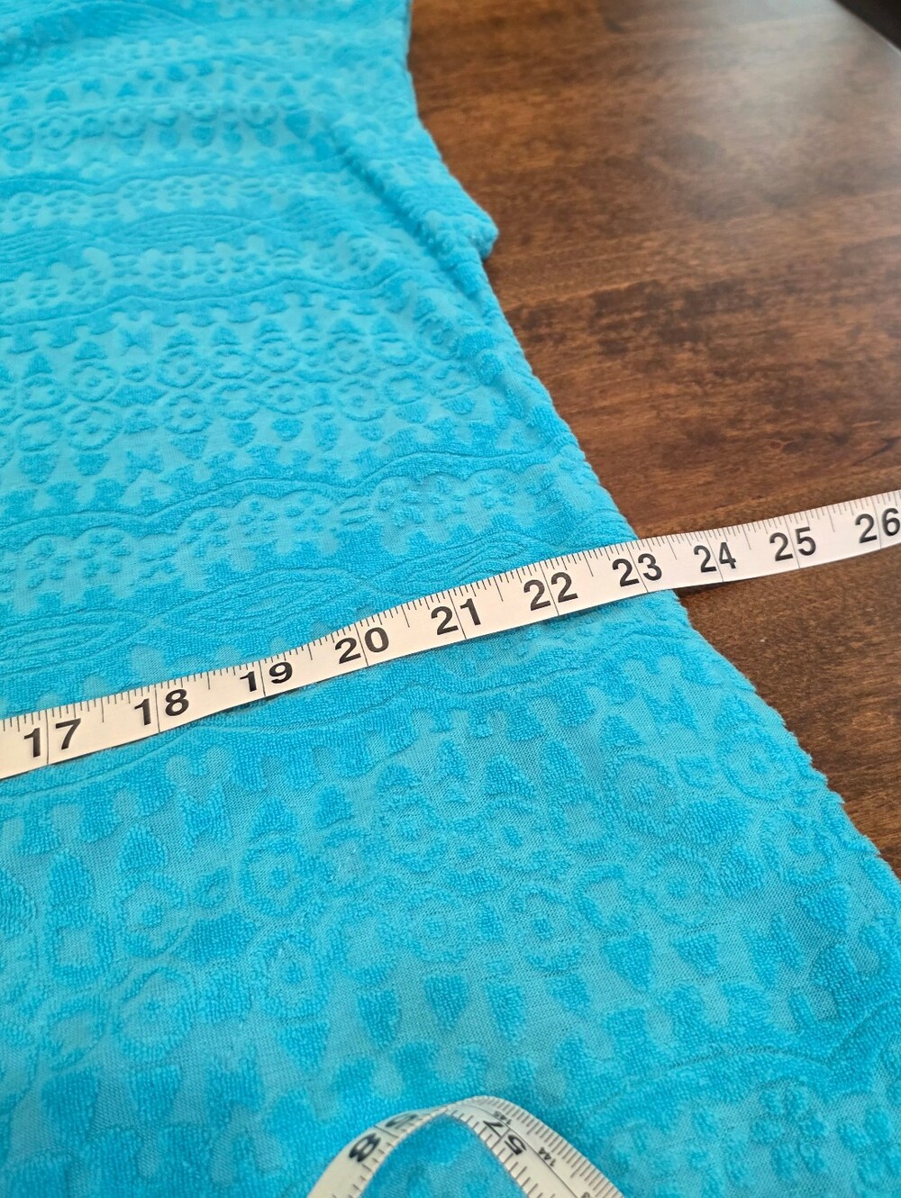 Stan Herman Turquoise Full Zip Terry Cloth Robe Cover-Up Large - Picture 6 of 10